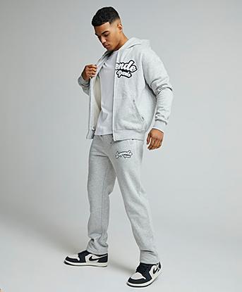 Légende Paris Open Hem Jogger in Grey Marl