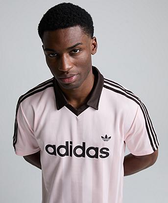 adidas Originals Football Club Jersey in Sandy Pink