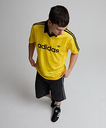 adidas Originals Football Club Jersey in Equipment Yellow