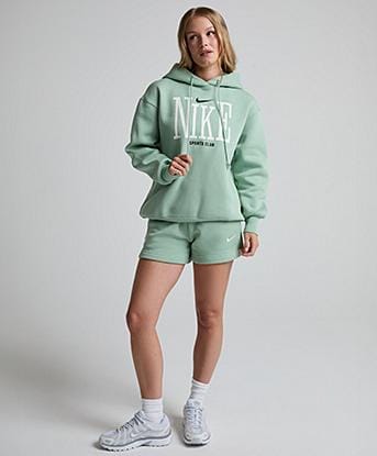 Nike Womens Phoenix HBR Inconnect Overhead Hoodie in Steam / Sail