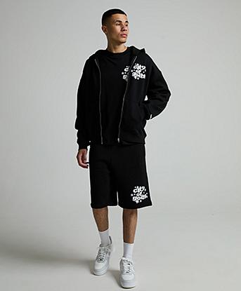 Lorenzo City Of Gods Full Zip Hoodie in Black