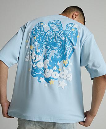 Lorenzo City Of Gods T-Shirt in Blue Mist