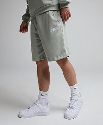 Nike Junior Club Short in Spruce Fog / White