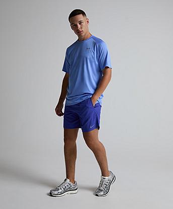 Nike Dri-FIT Stride 7 Inch Briefs-Lined Running Short in Lapis / Reflective Silver