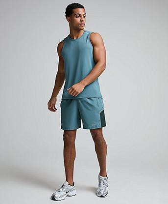 Nike Dri-FIT Miler Tank Top in Mineral Slate / Reflective Silver