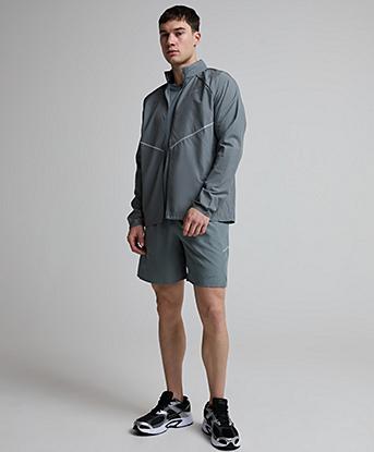Nike UV Miler Hooded Jacket in Smoke Grey / Iron Grey / Reflective Silver
