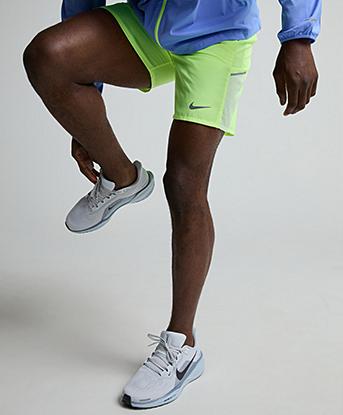 Nike Dri-FIT Miler 7 Inch Brief-Lined Short in Volt Ice / Barely Volt / Reflective
