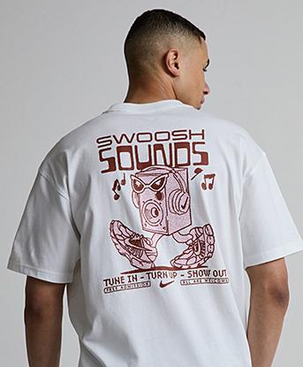 Nike Swoosh Sounds T-Shirt in White