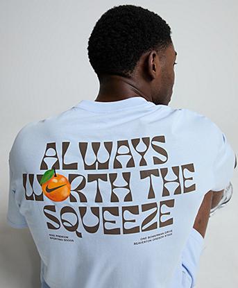 Nike Always Worth T-Shirt in Hydrogen Blue
