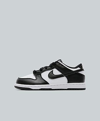Nike Infant Dunk Low Trainer in White / Black / White