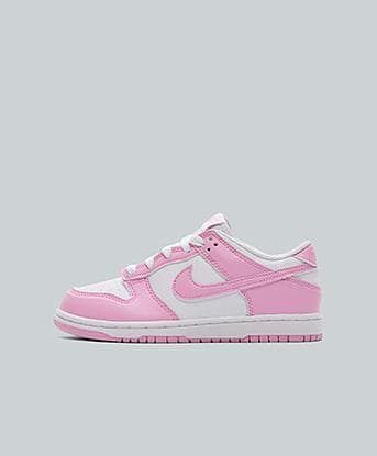 Nike Infant Dunk Low Trainer in White / Pink Rise / White