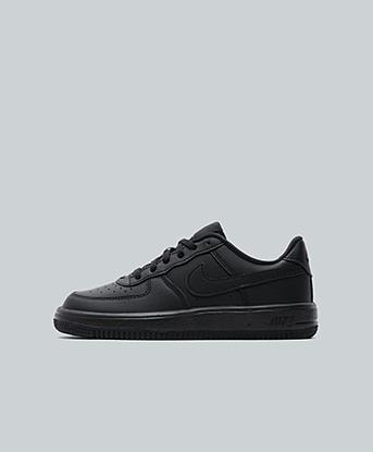 Nike Infant Air Force 1 Lace Trainer in Black / Black / Black
