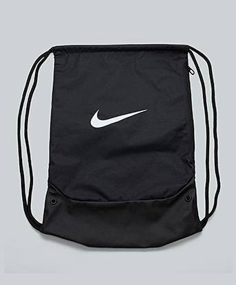 Nike Brasilia 18 Litre Drawstring Bag  in Black / White