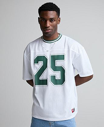Epic Kid Kick Off Mesh Jersey in Optic White / Deep Forest