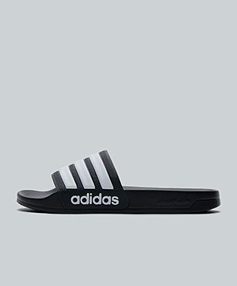 adidas Adilette Shower Slide in Ink Navy / White