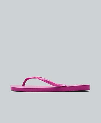 Havaianas Womens Slim Square Slide in Rose Gum