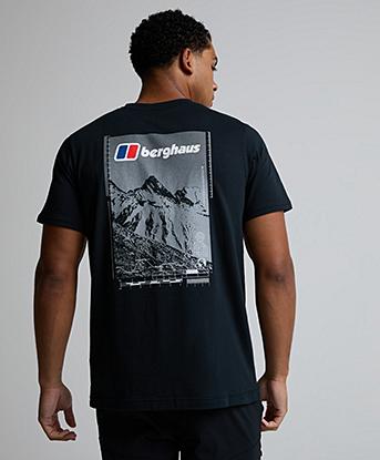 Berghaus Mountain Metrics T-Shirt in Jet Black