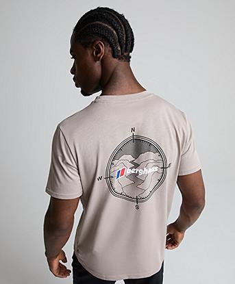 Berghaus Waterways Logo T-Shirt in Taupe