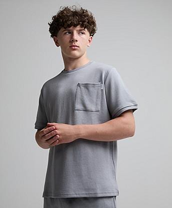 Closure London Junior Piquet T-Shirt in Frost Grey