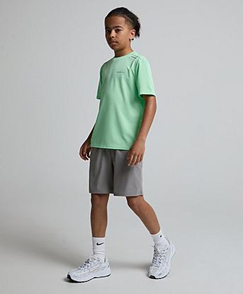 Closure London Junior Poly Twinset in Neon Mint / Mid Grey