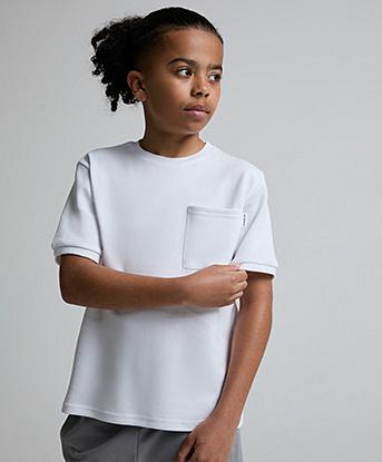Closure London Junior Piquet T-Shirt in White