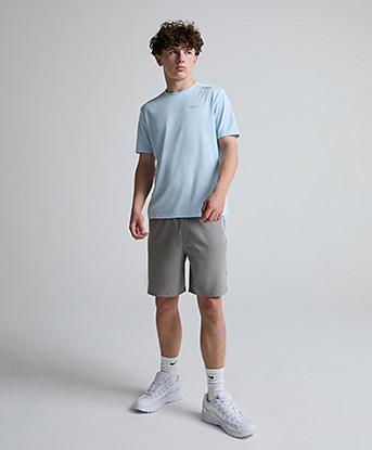Closure London Junior Poly Twinset in Ice Blue / Mid Grey