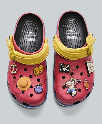 Crocs One Piece Luffy Classic Clog in Red