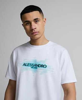 Alessandro Zavetti Vizari T-Shirt in Optic White