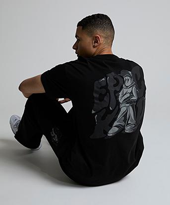 Epic Kid Logo T-Shirt in Black / Black