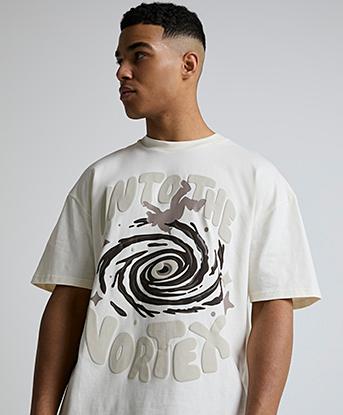 Epic Kid Vortex T-Shirt in Ivory Veil / Stone