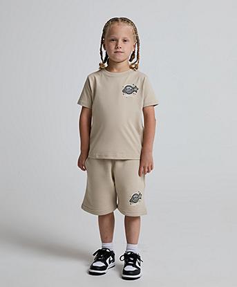 Mercier Nursery Orbit T-Shirt and Shorts Set in Ancient Scroll / Hematite