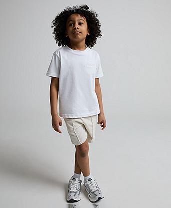 Metissier Nursery Theo T-Shirt and Shorts Set  in Optic White