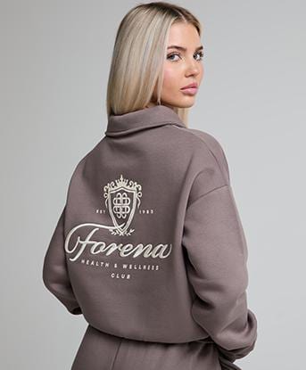 Forena Womens Regal Daze Rugby Polo in Mocha Latte