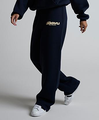 Dès Vu Womens Star Jogger in Navy / Yellow
