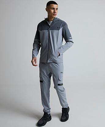 Under Armour UA Tech Utility Woven Jacket in Grey