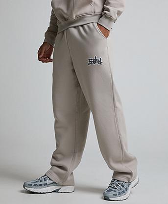 Faded Store Liquid Puff Air Brush Jogger in Chateau Grey