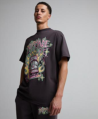 Dripmade Trapcade T-Shirt in Earth Plum