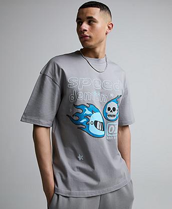 Epic Kid Speed Demon T-Shirt in Civic Grey