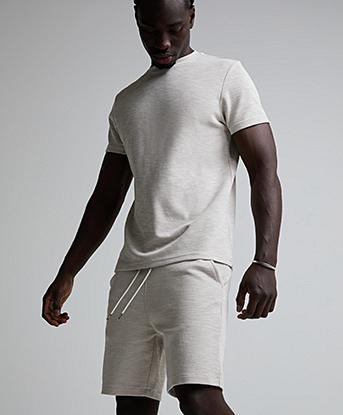 CAPO Jersey Slub Short in Stone Grey
