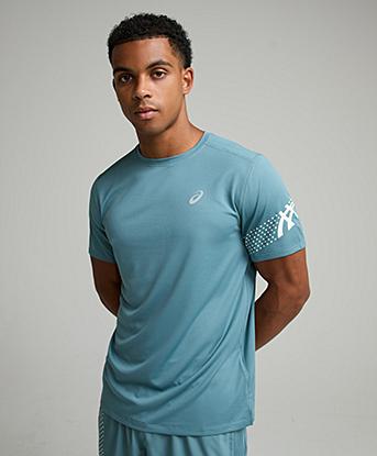 Asics Icon Short Sleeve T-Shirt in Foggy Teal