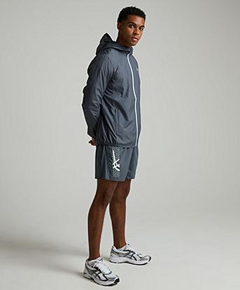 Asics Icon Jacket in Carrier Grey