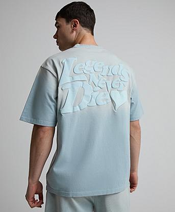 Légende Paris LND Gradient T-Shirt in Washed Sky Blue