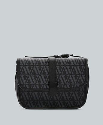 Alessandro Zavetti Alpino Messenger Bag in Black