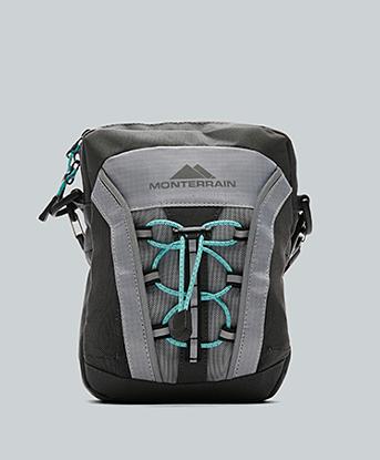 Monterrain Mantle XS Mini Bag in Salted Fog / Urban Charcoal / Gleaming Blue