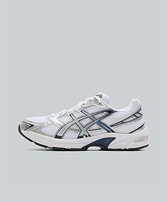 Asics Womens Gel-1130 Trainer in White / Storm Cloud