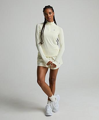 Montirex Womens Breathe Quarter Zip Top in Pear Sorbet