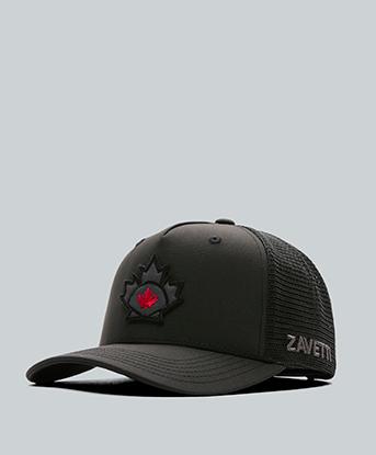 Zavetti Canada Fonzalto Mesh Trucker Cap in Black