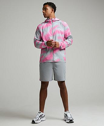 Montirex Haze Short in Platinum Grey / Water Spring / Neon Pink