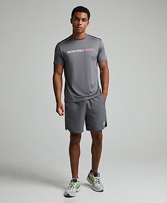 Montirex Proton Short in Cement Grey / Light Smoke Grey / Mauve Pink