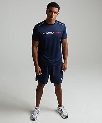 Montirex Proton T-Shirt in Midnight Blue / White / Cupid